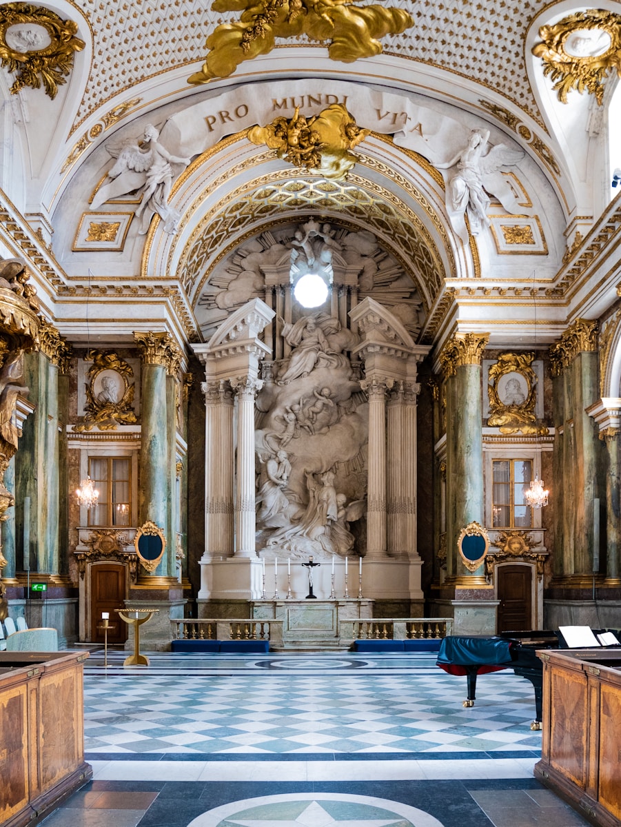 white and brown building interior